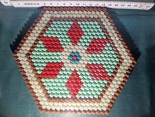 schöner Glasperlenuntersetzer