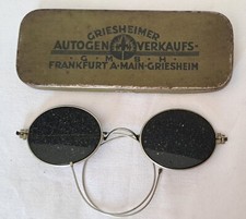 Fundzustand bei Opa-Alte Schweißerbrille in Griesheimer Blechdose-Rarität-Ansehe