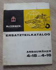 IHC Anbaumähwerk 4-15 und 4-16 (323 423 523 624) Ersatzteilliste