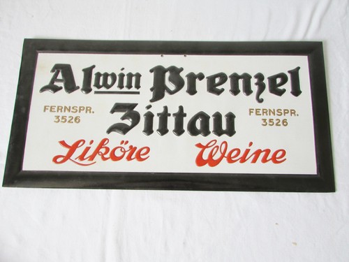 Altes schild werbeschild - ,