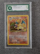 Pokemon Charizard Legendary Collection Rare Holo 3/110 Graded GRAAD 4 Exc Glurak