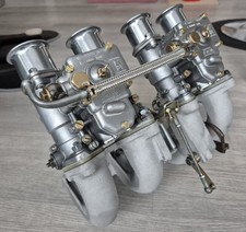 Ansaugbrücke NSU TTS/TT mit WEBER DCOE 40Vergasern.