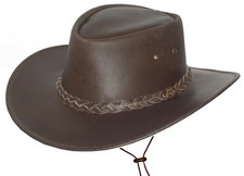 Kinderhut Lederhut Black