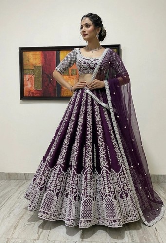 Lehenga choli lila frau indien - choli,