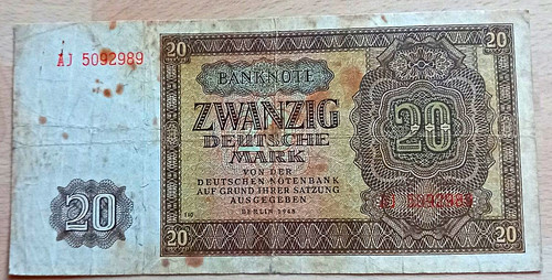 Ddr mark banknote deutsche - ddr,