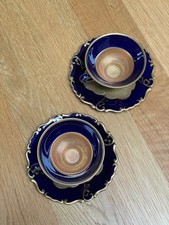 porzellan sammel mokka tassen echt kobalt graf von henneberg Porzellan 