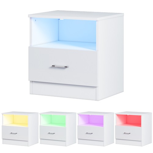 Nachtkonsole nachtschrank led - nachtschrank,