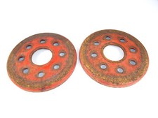 2 x Flansch für Steckachse / Radmuttern vom Hanomag Perfekt 300 Traktor