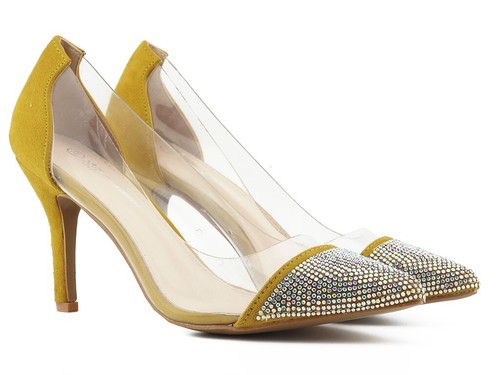 Transparente damenstilettos - transparente,