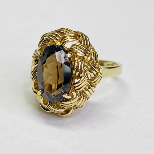 Cocktail ring gold - 9,