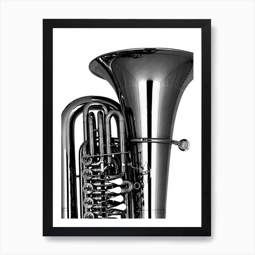 Tuba miraphone kunstdruck - tuba,