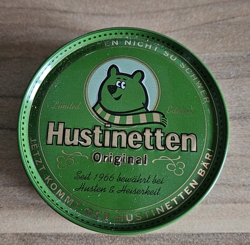 Alte blechdose hustinetten - alte,