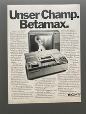 Unser Champ. Sony Betamax
