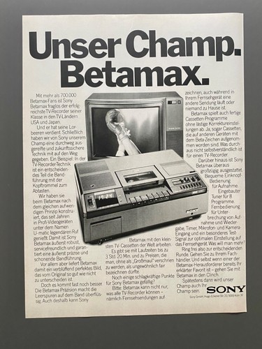 Unser champ sony betamax - champ.,