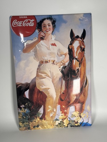 Coca cola blechschild vintage - blechschild,