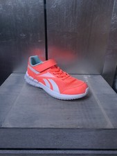 Neuwertige REEBOK Sportschuhe Gr 34 neon orange rot Sneakers Schnürschuhe #1408