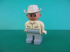 Lego Duplo Figur Mann Cowboy Cowboyhut Rancher Farmer (110422F1)
