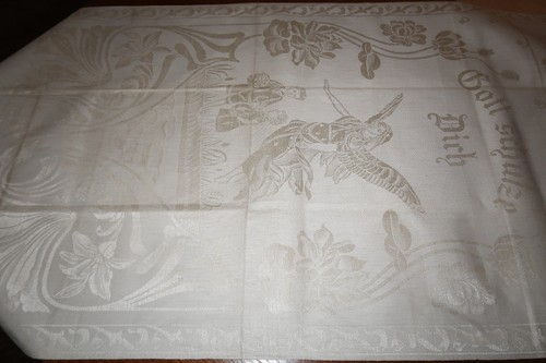 Jugendstil leinen damast - leinen/hl,