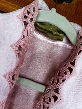 LUNA DI GIORNO Lingerie Bade Frottee Morgen Haus Mantel; Dessou