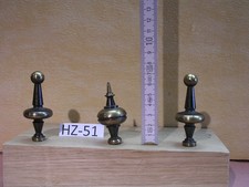 Bronze Zierteil Türmchen Aufsatz Messingteilchen Zapfen Hütchen Regulator  Nr:51