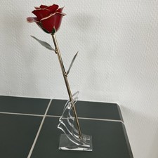 Ewige Rose, vergoldete konservierte Rose, mit Geschenkbox