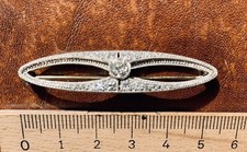 Art deco brosche platin - deco,
