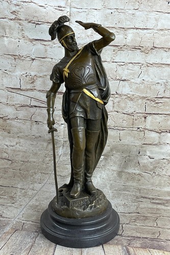 Bronze marmor figur - bronze,