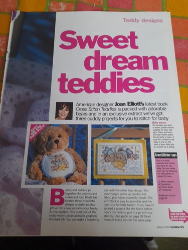 Kreuzstichkarte teddy set - teddy,