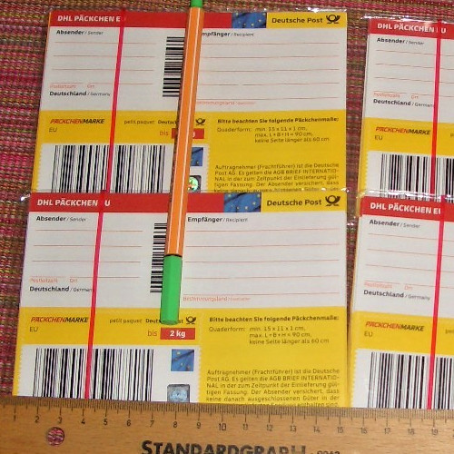 20x päckchenmarken bis - kg,