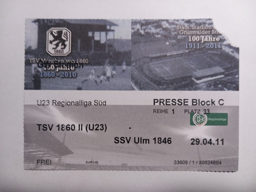Ticket regionalliga süd - ticket,