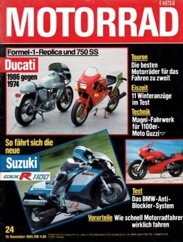 Motorrad 1985 suzuki - motorrad, 24/1985