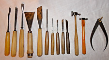 Antik Holz Werkzeug Bildhauer Stechbeitel Otto Bergmann Henry Taylor Coulaux