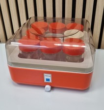 Tefal Joghurtbereiter Typ 872 - orange - 22x22cm - Retro Space Age