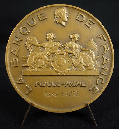 Médaille banque france - banque, de