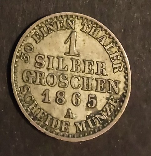 1865 münze königreich - münze, a