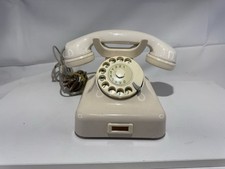 KRONE Telefon W48 Post 1963 Elfenbein Wählscheibe Vintage Retro Deko
