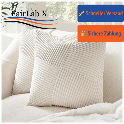 Kissenbezug 45x45 creme - kissenbezug,