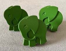 Kinder Möbelknopf Möbelgriff Knauf Schubladenknopf Elefant Kunststoff 3er  Set