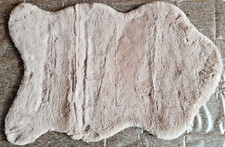Teppich Kuhfell Beige Imitat Rinderfell Kunstfell Schaffell Ziegenfell Dekofell
