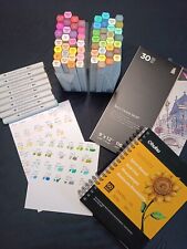 Spectrum Noir Illustrator 57 Stück + Marker Sheets + Marker Spiralblock 