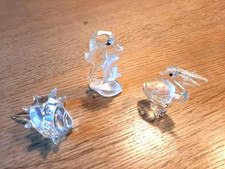 3 Teile von Swarovski, Muschel, Seepferd und 1 x ?? Vogel ohne OVP