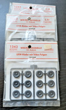 3x Wiking 1343 Zubehör LKW Räder mit Trilex Felgen in OVP 1:87 , siehe Fotos