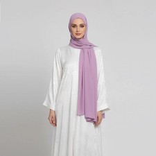 Chiffon hijab flieder - chiffon, 180x70