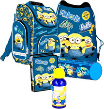 Minions 5 Teile Set Tornister