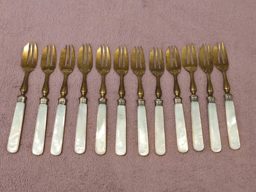 Perlmutt besteck set 12x - set, |