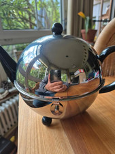 TEEKANNE COSY 1,3 Liter Porzellan mit Isolierhülle aus Metall silber Kugel TOP!