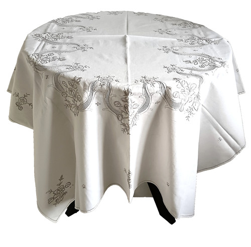 Vintage bestickte tischdecke - bestickte,