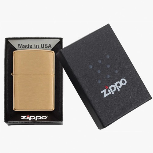 Zippo feuerzeug brass brushed - zippo,