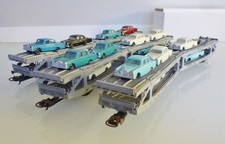 Lima H0 3x 9050 Bisarca Wagen SITFA, Autotransport Mercedes mit 17 Autos, selten