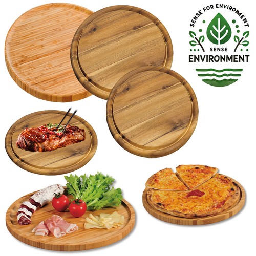 Fleischteller holz 32cm - xl,